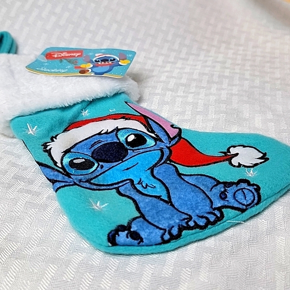 Disney Stitch Christmas Stocking 8x5in - Picture 3 of 6